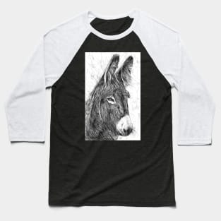 DONKEY pencil portrait .3 Baseball T-Shirt